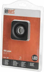 Pièces agricoles - Eclairage - Phare de travail LED carré 10W 900lm, 10/30V, 66x65mm longue portée, 1 LED, gopart