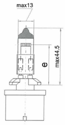 Pièces agricoles - Eclairage - Ampoule 12 V 27 W PGJ13