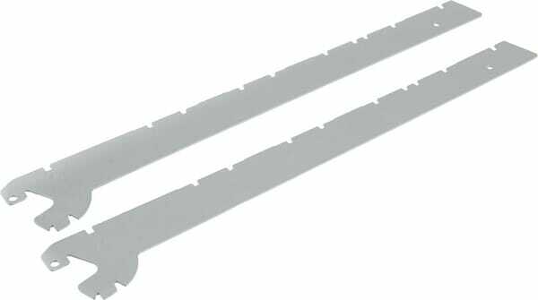 Pièces agricoles - Magasin - Console 47 cm (2 pcs) blc/alu