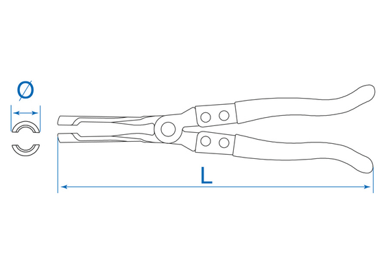 Outils - Outils divers - Pince extraction bagues étanchéité guides soupapes