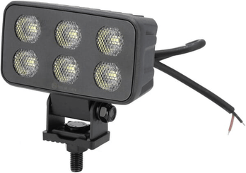 Pièces agricoles - Eclairage - Lampe de travail LED, 60W, 4630lm, rectangulaire, 12/24V, blanc, 115x65x47mm prise Deutsch, faisceau étroit, 12LED