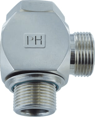 Pièces agricoles - Hydraulique - Coude Banjo 8L x 1/4" BSP WD SS