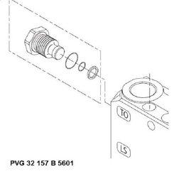 Pièces agricoles - Hydraulique - Tiroir PVPX 157B5601