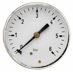 Pièces agricoles - Hydraulique - Manomètre Ø63 0-6bar ¼" ar.