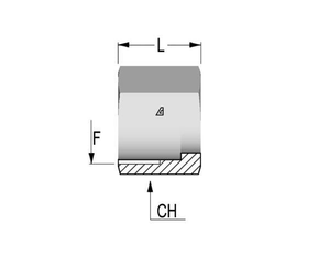 Pièces agricoles - Hydraulique - Ecrou de serrage1 1/16