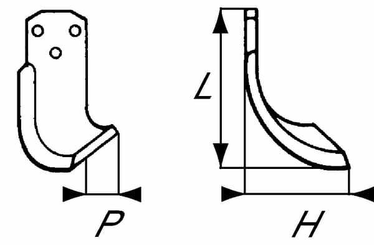 Pièces agricoles - Travail du sol - Lame de fraise d. Maletti
