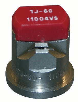 Pièces agricoles - Pièce Pulvérisateur - Buse à double jets plat TJ 110° 04 rouge acier inoxydable TeeJet