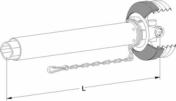 Pièces agricoles - Transmission - Demi-arbre de transmission W2500 L : 1101mm, Walterscheid