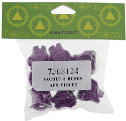 Pièces agricoles - Pièce Pulvérisateur - Jeu de buses à jet plat (8 pièces) AFX 120° 025 violet