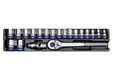 Module douilles 1/2" 6 pans - 20 pièces