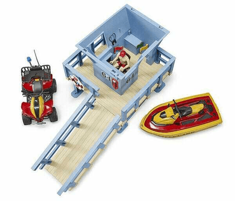 Loisirs - Jouets - Poste de secours avec quad et jet ski, Bworld