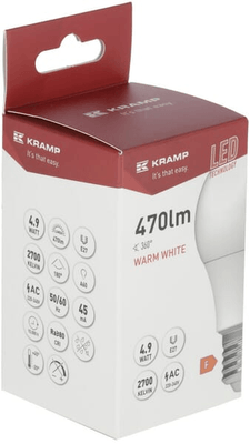 Pièces agricoles - Electricité - Ampoule LED SMD - Classique A60 E27 4,9W