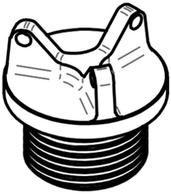 Pièces Quad & Motos - Pièces communes - Bouchon de carter d'huile LIGHTECH 3 trous M24x3 orange