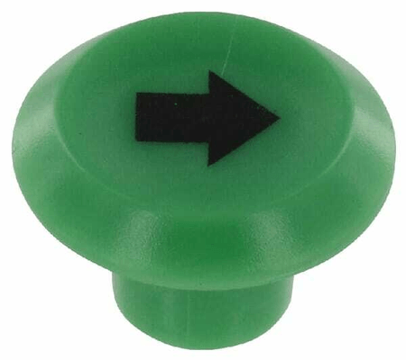 Pièces agricoles - Electricité - Symbole, lever et baisser, rond, vert