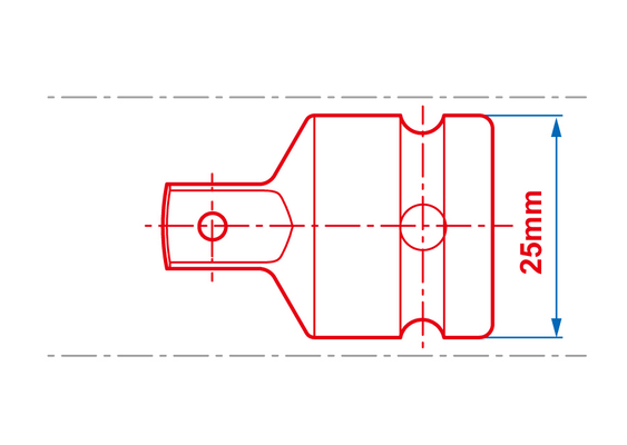 Outils - Outils divers - Réducteur 1/2" vers 3/8" impact à bille