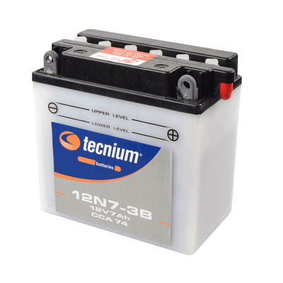 Pièces Quad & Motos - Electrique - Batterie TECNIUM conventionnelle avec pack acide - 12N7-3B