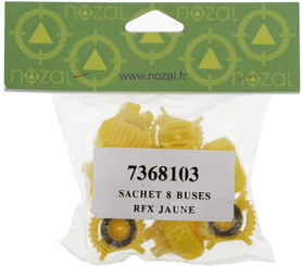 Pièces agricoles - Pièce Pulvérisateur - Jeu de buses à jet plat (8 pcs) RFX 90° 02 jaune