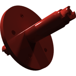 Pièces agricoles - Pièce divers - axe soudé peint