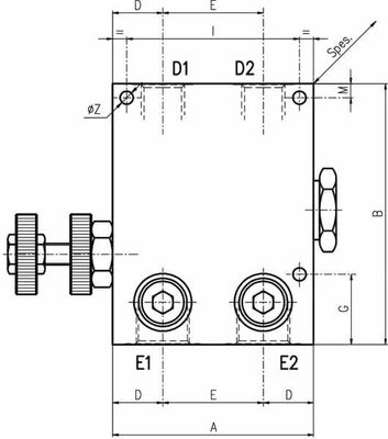 Pièces agricoles - Hydraulique - Régulateur de débit 2 voies DA