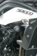 Tampons de protection R&G RACING Aero noir Triumph Speed Triple 1050/R / Speed 94/R
