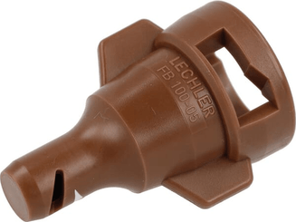 Pièces agricoles - Pièce Pulvérisateur - Buse à azote excentrée FB 05 en plastique brun