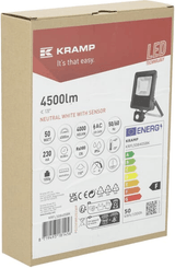Pièces agricoles - Electricité - Projecteur LED, 50W, capteur 4000K