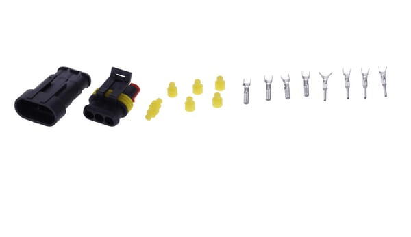 Pièces agricoles - Eclairage - Jeu de connecteurs Superseal 3 fiches mâle + femelle