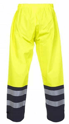 Vêtements et protections - Vêtement  - Pantalon de pluie, imperméable, S, 48, Hi-Vis, jaune Hydrosoft by, Hydrowear