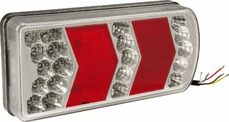 Pièces agricoles - Eclairage - Feu arrière LED rectangle gauche câblé