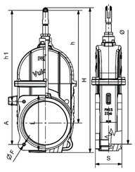 Pièces agricoles - Hydraulique - Robinet-vanne 8" VULCANO