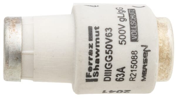 Pièces agricoles - Electricité - Fusible 500V 63A longueur 50mm