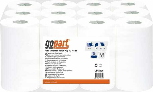 Chimie - Chimie divers - Essuie-tout, rouleau blanc, 21cm x 90m, 1 pli, Ø extérieur130mm, gopart