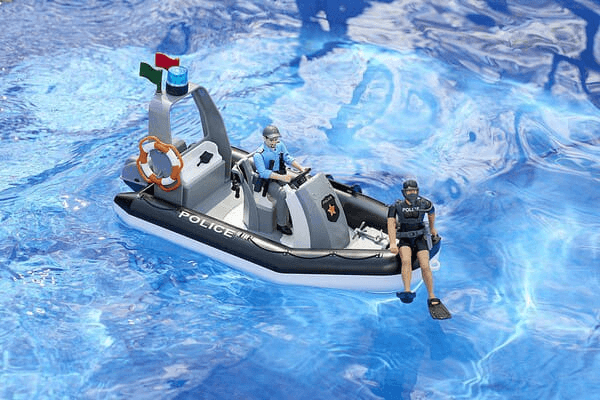 Loisirs - Jouets - Bateau gonflable de la police bworld