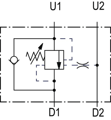 Pièces agricoles - Hydraulique - Soupape d'équilibrage N1116 1/2 G5P4