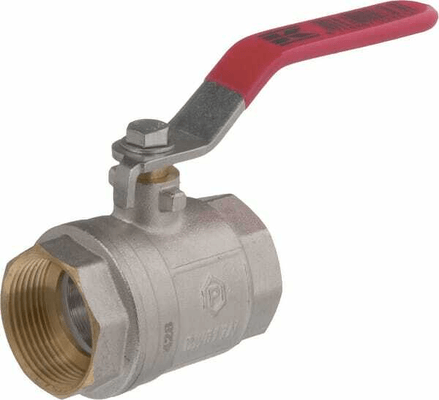 Pièces agricoles - Hydraulique - Vanne à bille BSP 2x femelle 1 1/4" + poignée SS