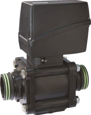 Pièces agricoles - Pièce Pulvérisateur - 2-way electric bolted ball valves with fork couplings