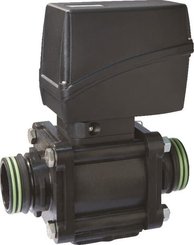 Pièces agricoles - Pièce Pulvérisateur - 2-way electric bolted ball valves with fork couplings