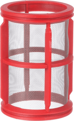 Pièces agricoles - Pièce Pulvérisateur - Cartouche filtrante 32 mesh rouge avec joints toriques