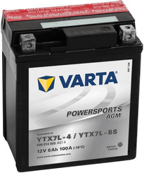 Pièces agricoles - Eclairage - Batterie 12V 6Ah 100A AGM Sports motorisés VARTA