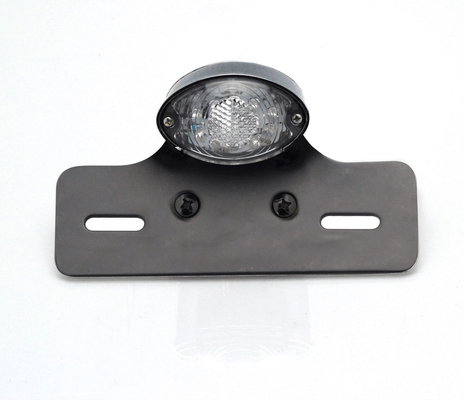 Pièces Quad & Motos - Equipement véhicule - Feu arrière avec support de plaque V PARTS Noir Oval universel