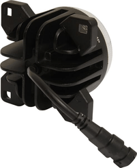 Pièces agricoles - Eclairage - Phare de travail LED, 40W, 4000lm, rond, 10/30V, Ø 90mm, prise H11/Deutsch, faisceau spot, 4 LED, Kramp