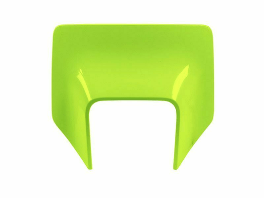 Pièces Quad & Motos - Plastiques - Plaque numéro frontale RACETECH jaune fluo Husqvarna TE/FE