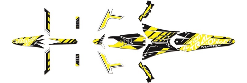 Pièces Quad & Motos - Equipement véhicule - Kit déco BLACKBIRD Trial Traction Graphics One/Raga