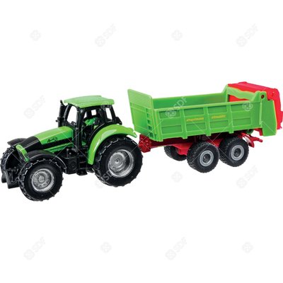 Pièces agricoles - Merchandising - Tracteur avec épandeur de fumier univer.
