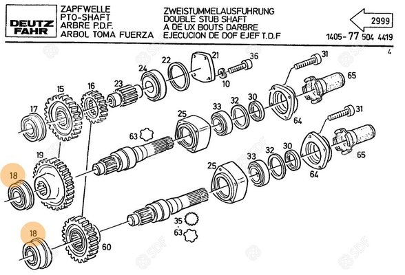 Pièces agricoles - Roulements - ROULEMENT A GALEM