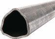 Tube profilé extérieur triangulaire PDF 70 Ø ext. : 63x4 mm L : 1 m gopart