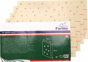 Pièces agricoles - Cloture,Jardin & Sylviculture - Papier tue-mouches 340 x 600mm 4 pc.