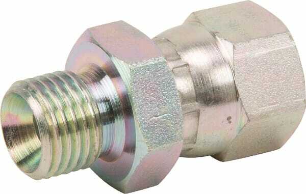 Pièces agricoles - Hydraulique - Adaptateur 1/4" BSPx9/16" JIC