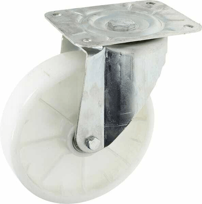 Pièces agricoles - Outils atelier - Roue pivotante, roue en polyamide : Ø250x60mm, Fixation de plaque: 200x160mm Load: 400kg, Ro-Carr