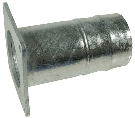 Pièces agricoles - Hydraulique - Bride carrée avec queue de tuyau de 220 mm